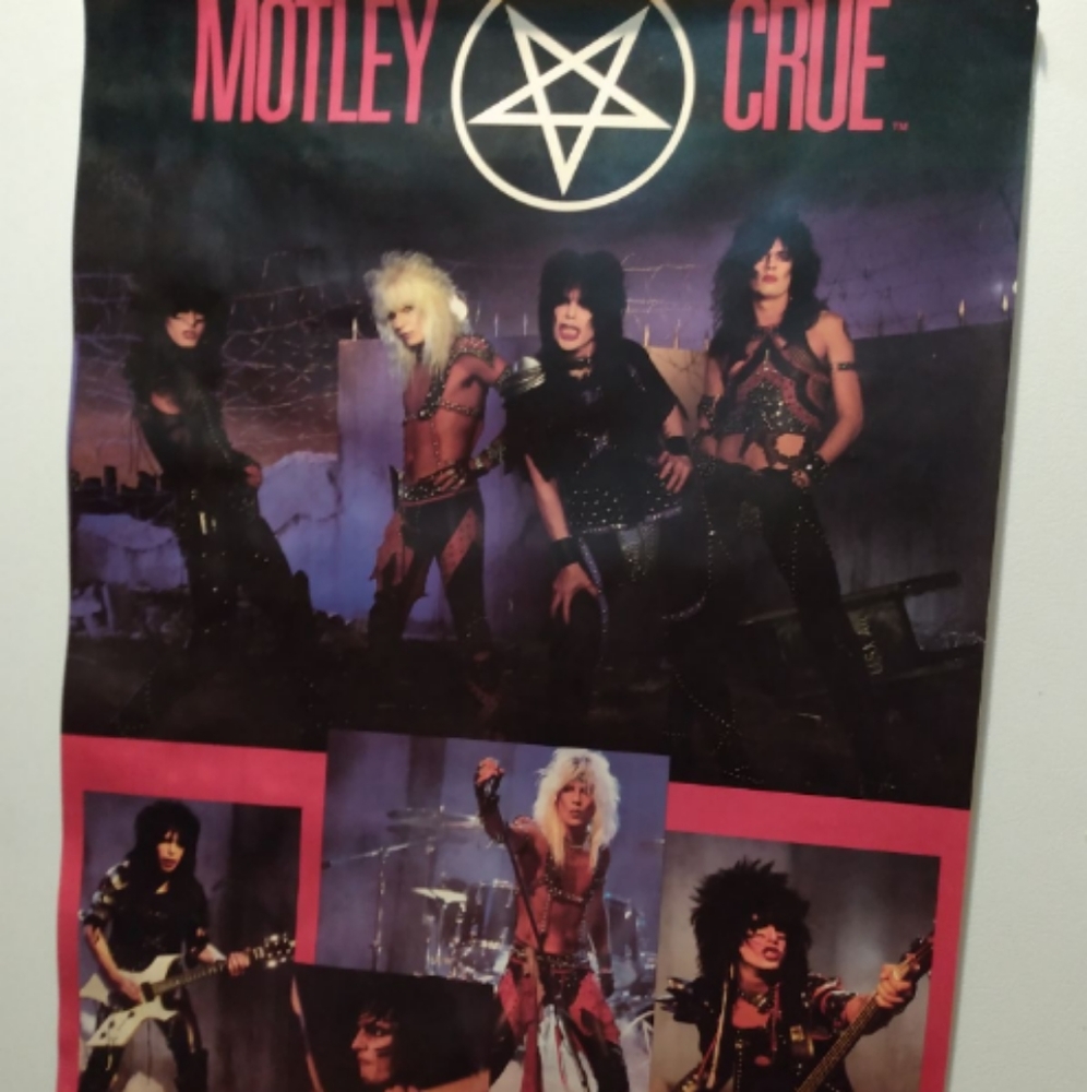 Original vintage motley Crue poster